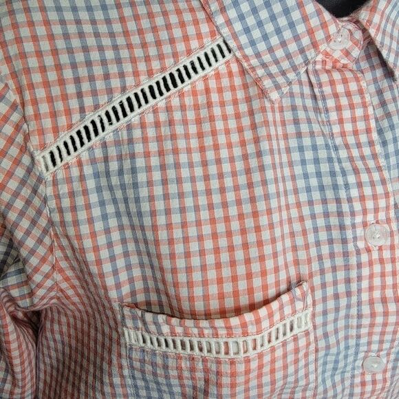Ariat plaid long sleeve button-up blouse top size small - Picture 3 of 7